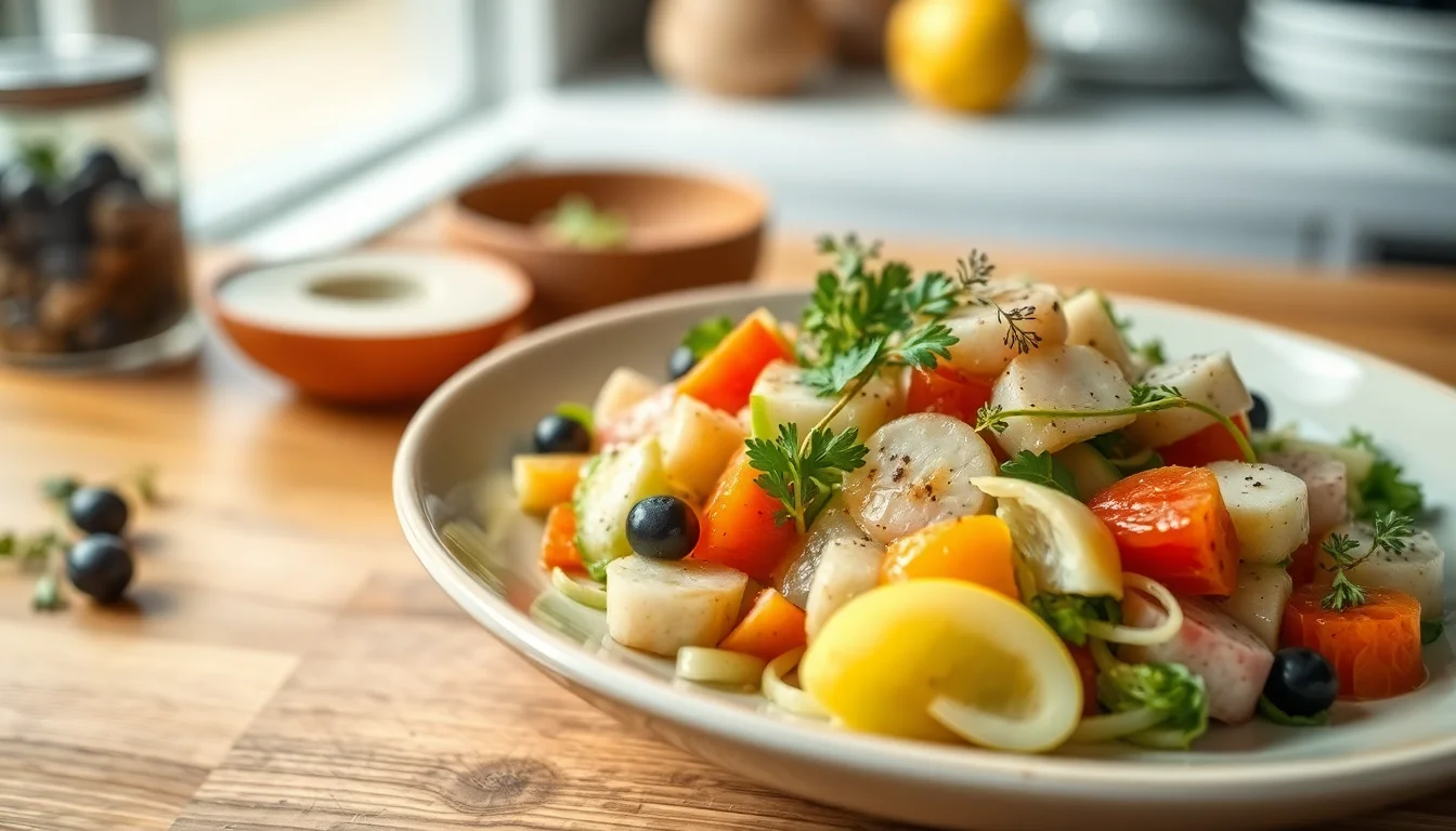 Kyllingsalat med agurk